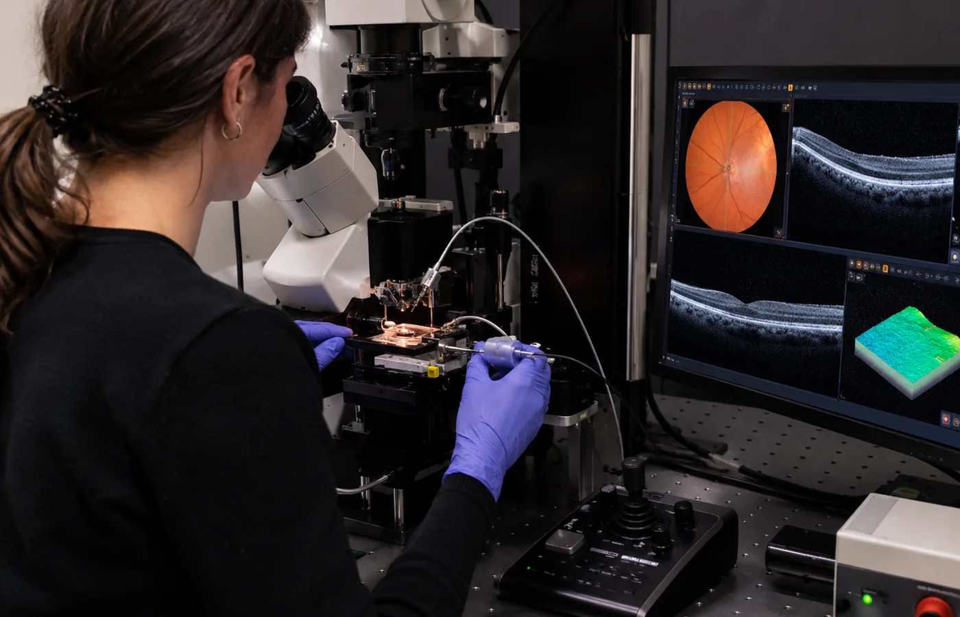 Retinal model and ophthalmology research.