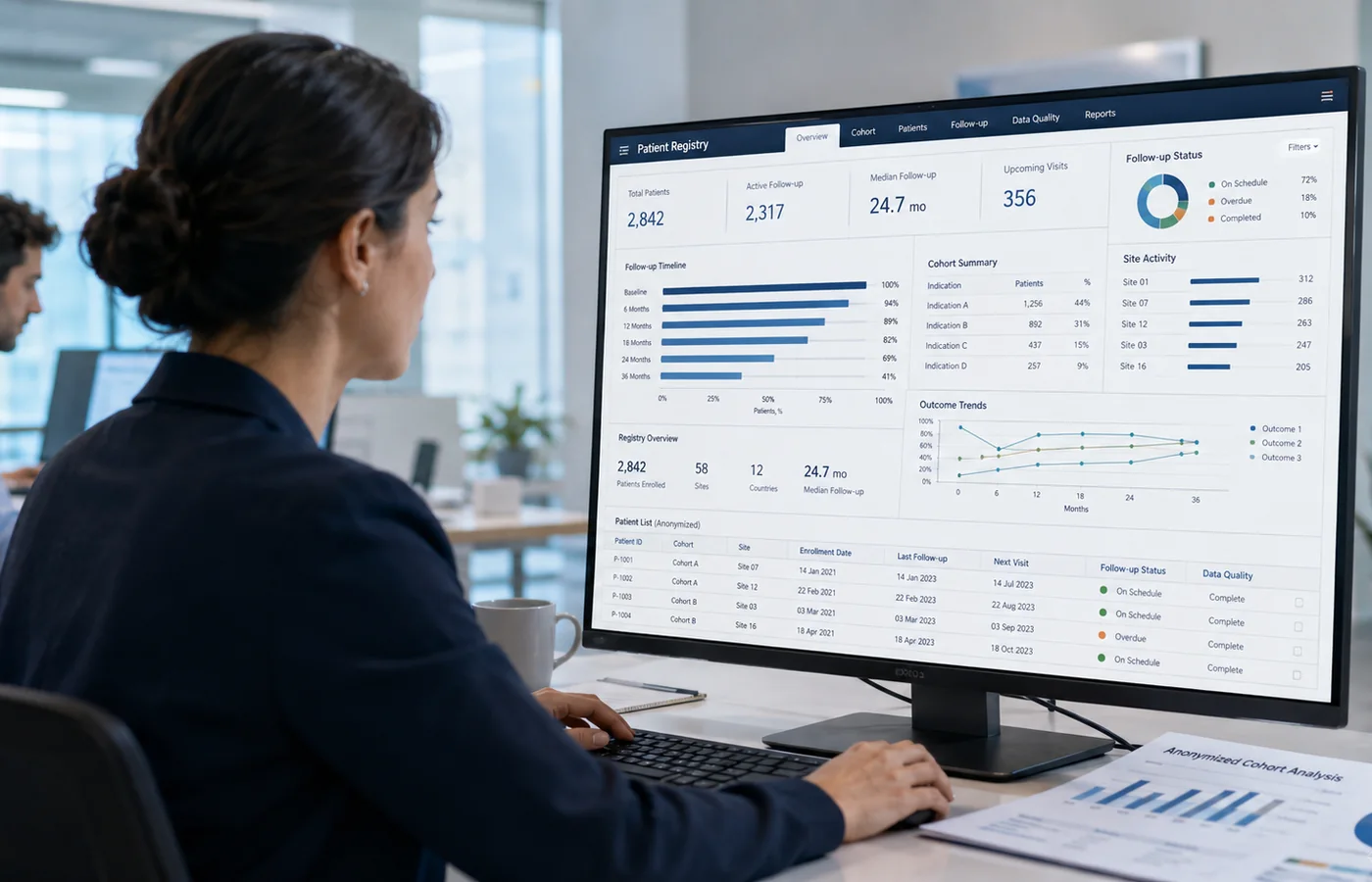 Real-world data and monitoring for lymphoma research.